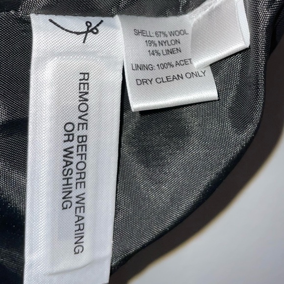 ANN TAYLOR LOFT PETITES Grey Tweed Slacks | Size 2P - Picture 4 of 9